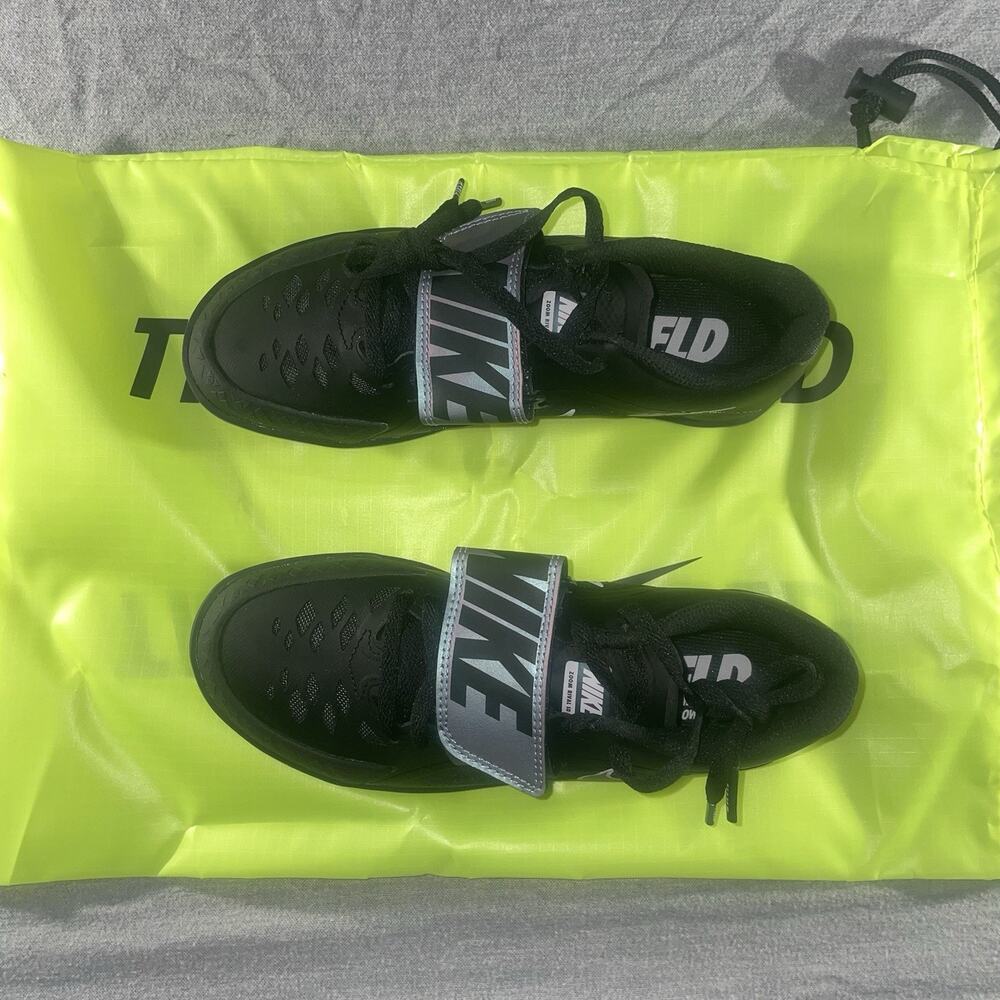 Nike Zoom Rival SD Throw Track Field Shoes Black Silver Youth Size 4.5 NEW